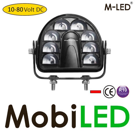 M-LED M-LED Lumière de sécurité 10-80 volts Rouge E-marque M-LED M-LED Lumière de sécurité 10-80 volts Rouge E-marque