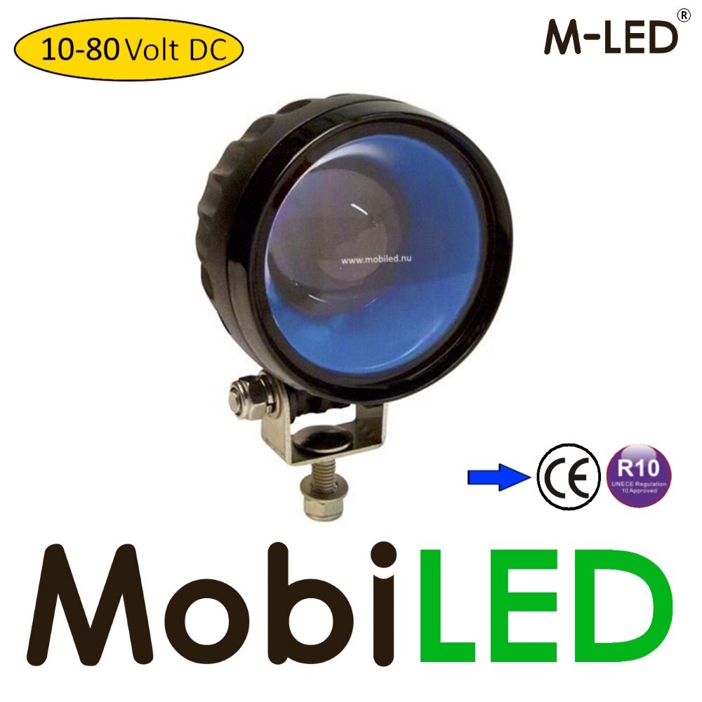 M-LED M-LED Blue spot Arrow Lumière de sécurité 10-80 volts E-marque M-LED M-LED Blue spot Arrow Lumière de sécurité 10-80 volts E-marque