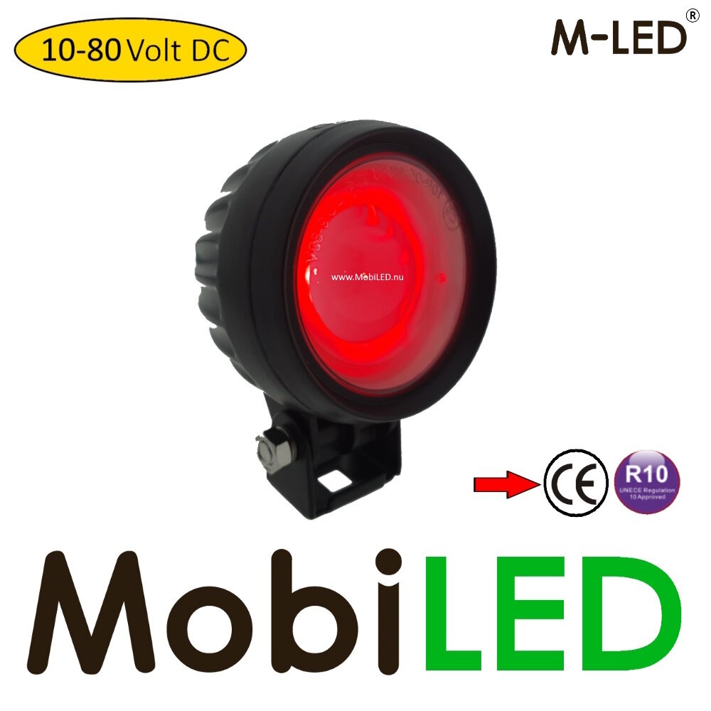 M-LED M-LED Red spot Arrow Veiligheidslamp 10-80 volt E-keur M-LED M-LED Red spot Arrow Veiligheidslamp 10-80 volt E-keur