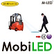 M-LED M-LED Red spot safety Arrow Lampe de sécurité 10-80 volts