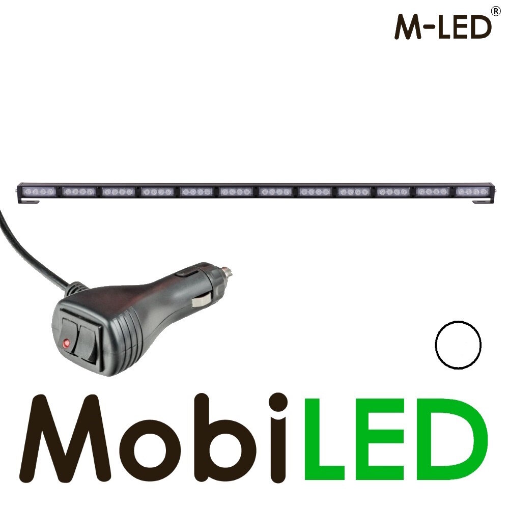 M-LED M-LED Conseiller trafic flasheur 12 LED 1056 mm  Blanc