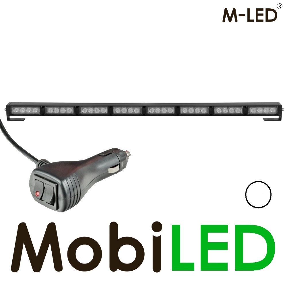 M-LED M-LED Conseiller trafic flasheur 8 LED 708 mm  Blanc
