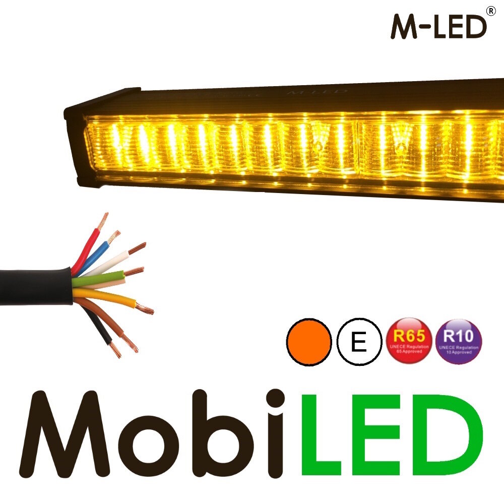 M-LED M-LED Conseiller trafic avec câble de connexion ambre E-marque M-LED M-LED Conseiller trafic avec câble de connexion ambre E-marque