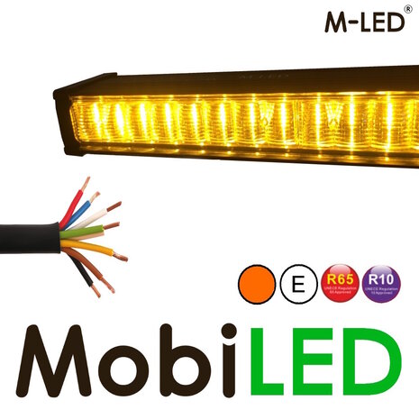 M-LED M-LED Conseiller trafic avec câble de connexion ambre E-marque M-LED M-LED Conseiller trafic avec câble de connexion ambre E-marque