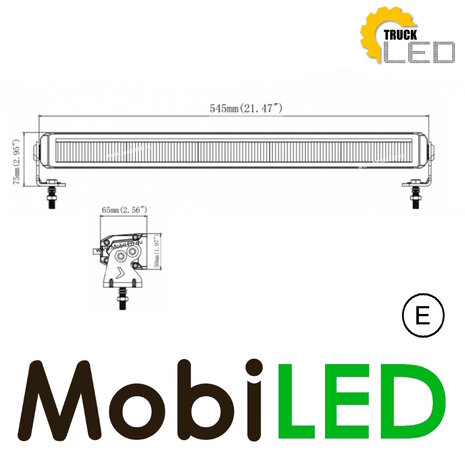 TruckLED Barre lumineuse avec feu de position blanc SR 22 pouces/54,5 cm TruckLED Barre lumineuse avec feu de position blanc SR 22 pouces/54,5 cm