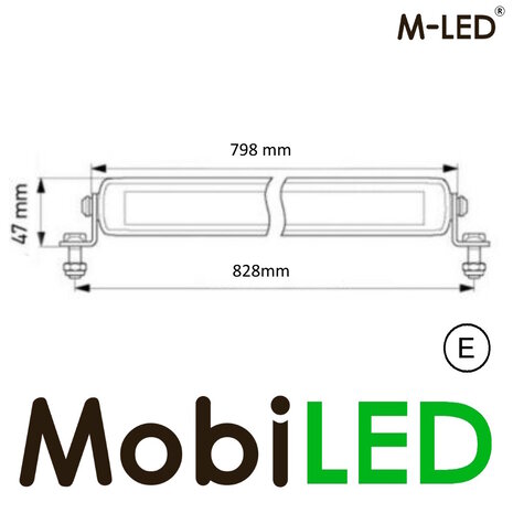 M-LED M-LED Sergeant SR 32"/80 cm 165W LED bar  E-mark