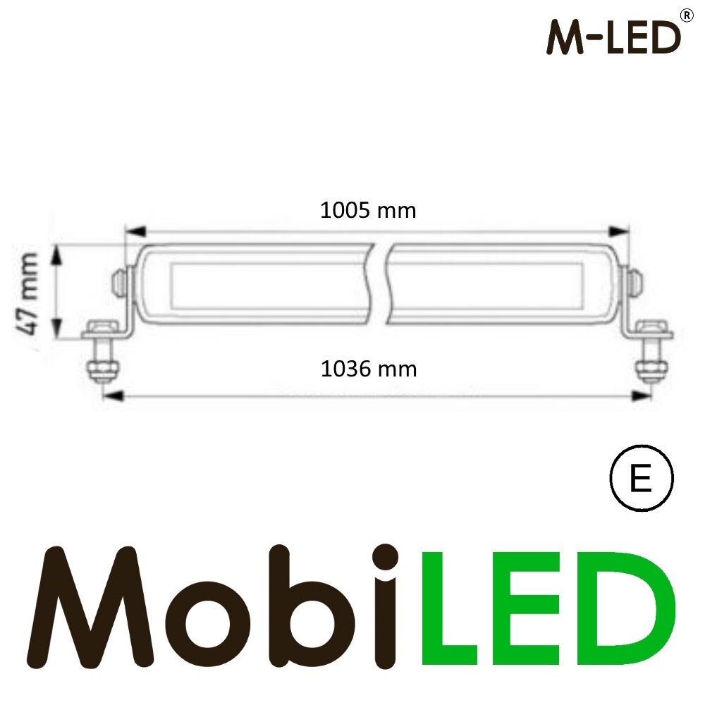 M-LED M-LED Sergeant SR ledbar 210W 40 inch/101,6 cm E-keur M-LED M-LED Sergeant SR ledbar 210W 40 inch/101,6 cm E-keur