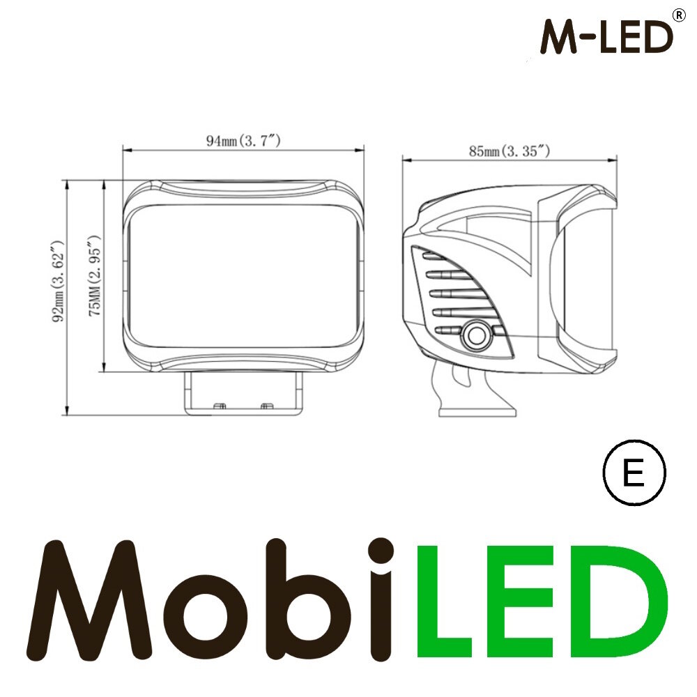M-LED M-LED tireur latéral 46W