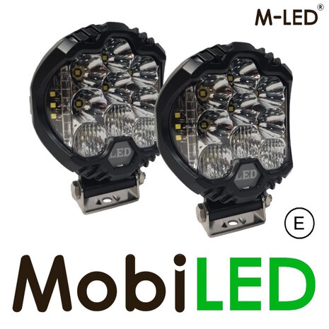 M-LED M-LED Ensemble 2x 7" Baja's  avec feu de position