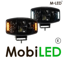 M-LED M-LED Touring 10" 100W Jumbo avec feu de position  bicolore