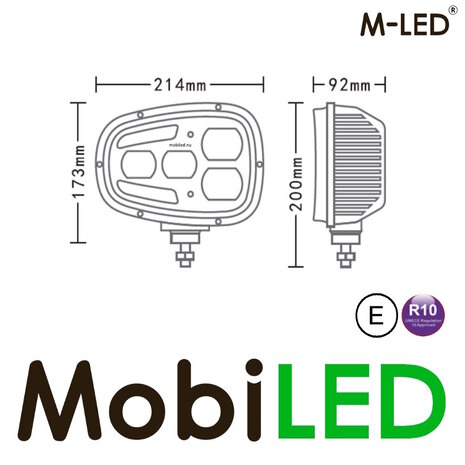 M-LED M-LED Phare à droite chauffant E-marque M-LED M-LED Phare à droite chauffant E-marque