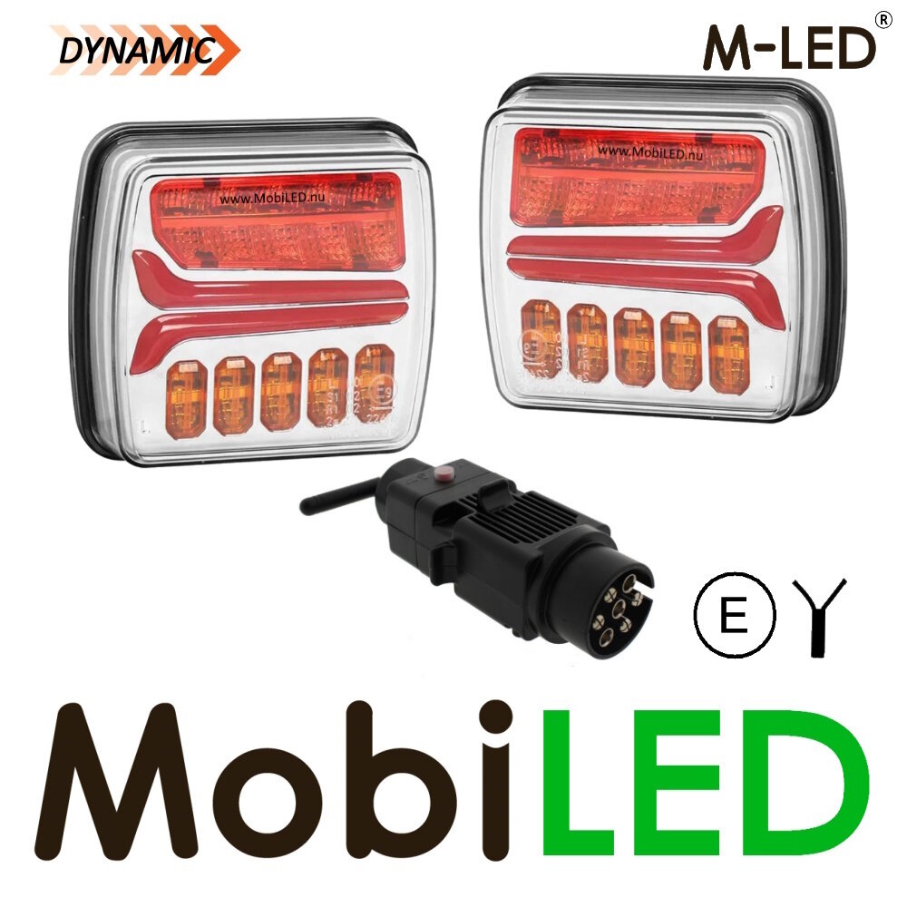 Draadloos Aanhanger verlichtingsset met magneet  12 volt 7 polig