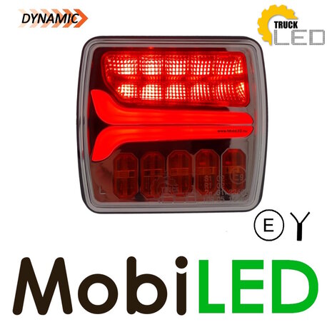 TruckLED Feu arrière dynamique 4 fonctions gauche E-marque