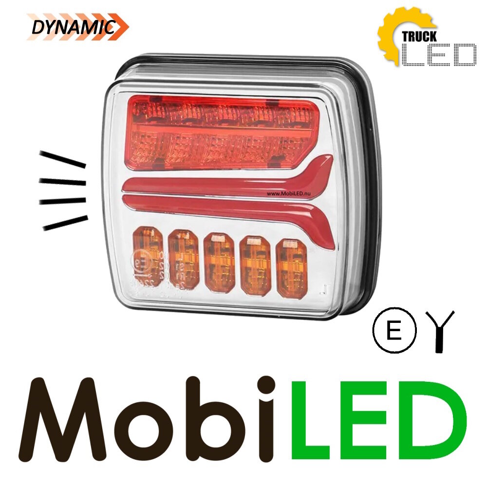 TruckLED Feu arrière dynamique Droit 4 fonctions E-marque