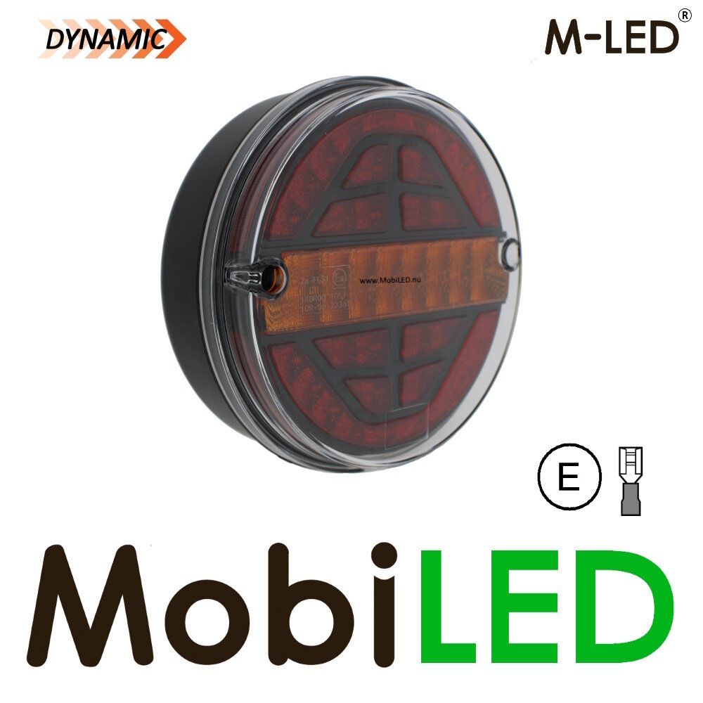 M-LED M-LED Feu arrière dynamique rond E-marque 9-33 volt 3 fonctions Gauche M-LED M-LED Feu arrière dynamique rond E-marque 9-33 volt 3 fonctions Gauche