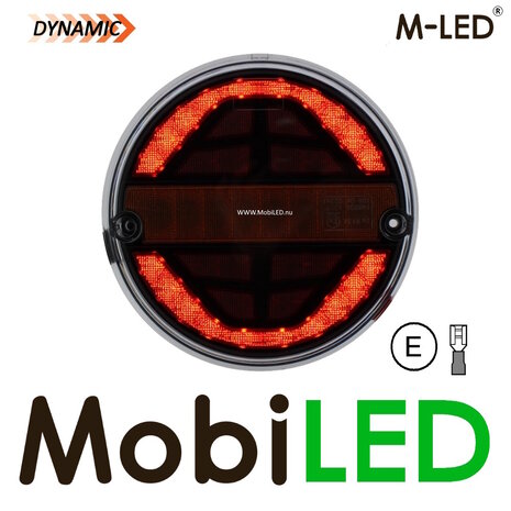M-LED M-LED Dynamisch rond achterlicht E-keur 9-33 volt 3 functies Links M-LED M-LED Dynamisch rond achterlicht E-keur 9-33 volt 3 functies Links