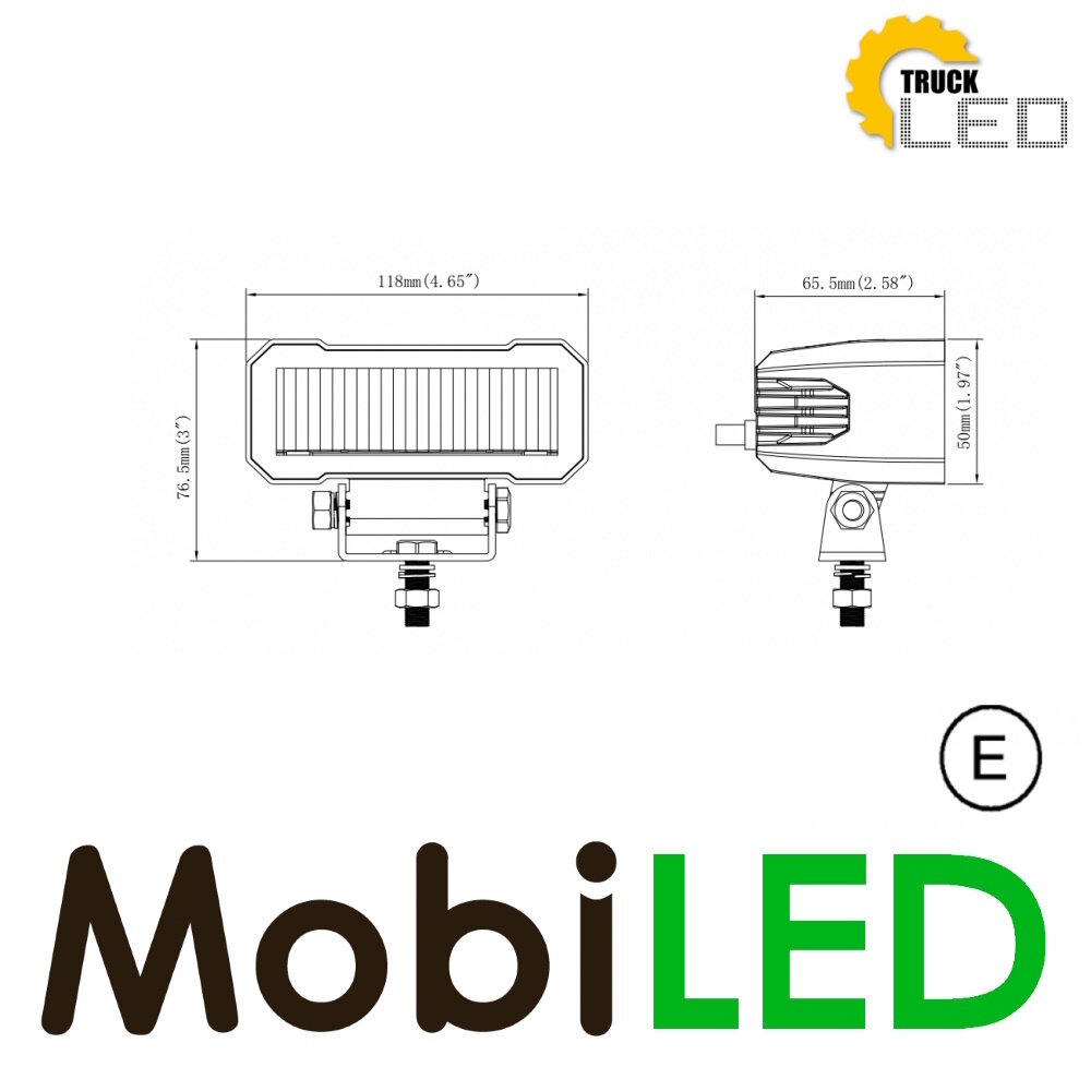 TruckLED Gladiator projecteur loin E-mark