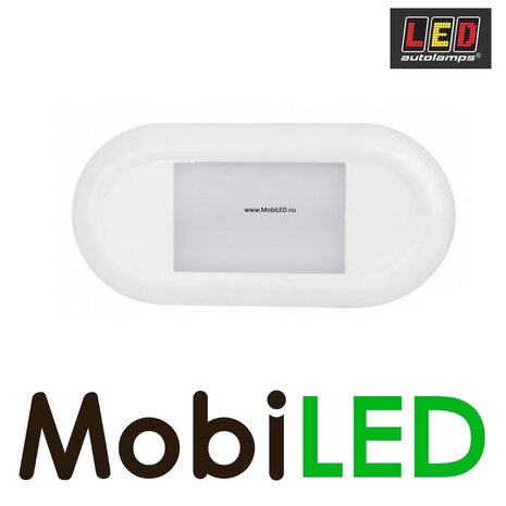 LED autolamps Interior lighting opal white 12-24 volts without switch oval compact LED autolamps Interior lighting opal white 12-24 volts without switch oval compact