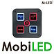 M-LED M-LED Schakelpaneel 4 knoppen rood en blauw M-LED M-LED Schakelpaneel 4 knoppen rood en blauw