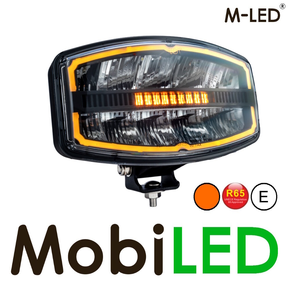 M-LED M-LED Saturn feu de position ambre/ blanc et flash E-marque M-LED M-LED Saturn feu de position ambre/ blanc et flash E-marque