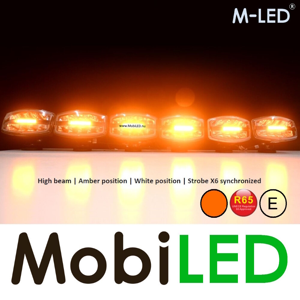 M-LED M-LED Saturn Projecteur loin avec feu de position blanc/ambre