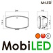 M-LED M-LED Saturn feu de position ambre/ blanc et flash E-marque M-LED M-LED Saturn feu de position ambre/ blanc et flash E-marque