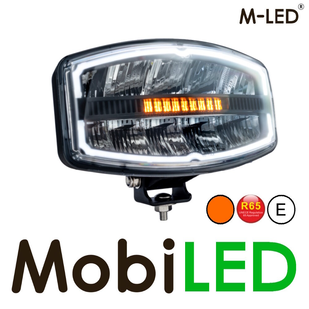 M-LED M-LED Saturn feu de position ambre/ blanc et flash E-marque M-LED M-LED Saturn feu de position ambre/ blanc et flash E-marque