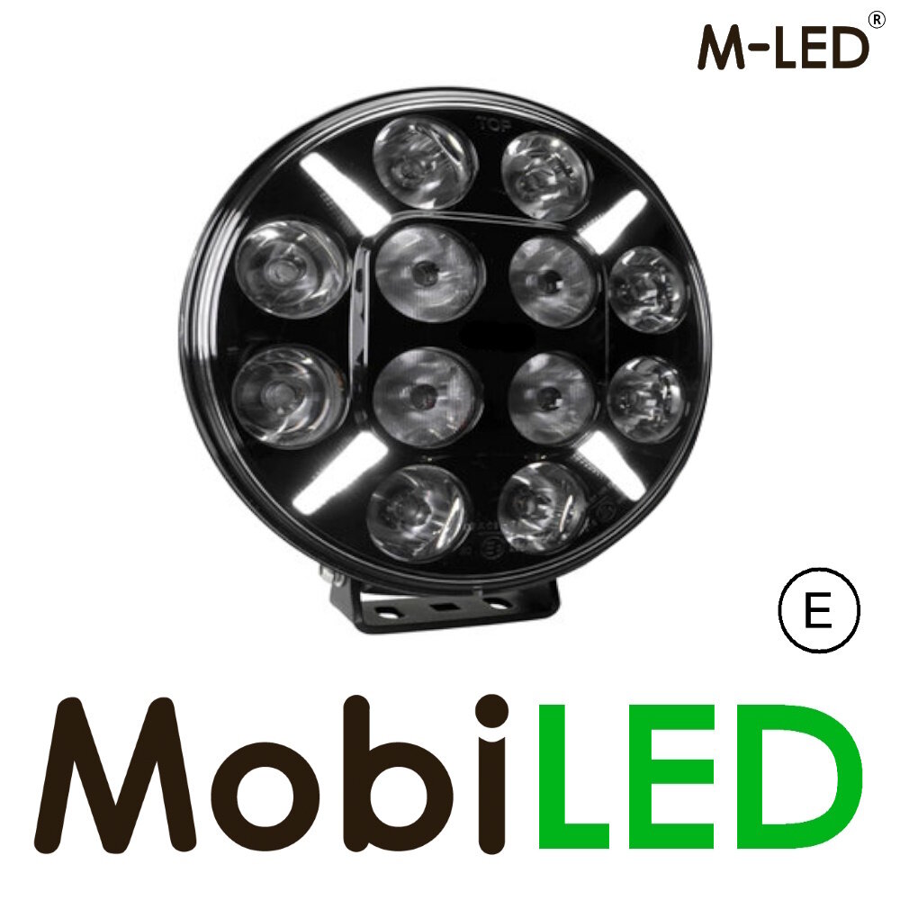 M-LED M-LED Spotlight 60W 7" Black with DRL E-mark