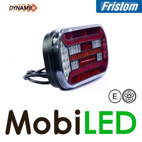 Fristom Rear light 5 functions triangle reflector left bayonet
