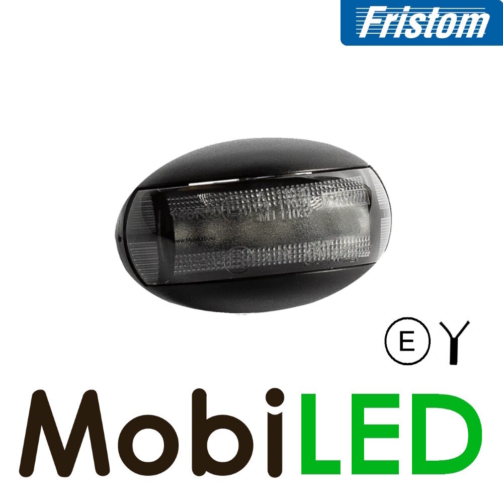 Fristom Zijmarkering halfrond wit dark E-keur