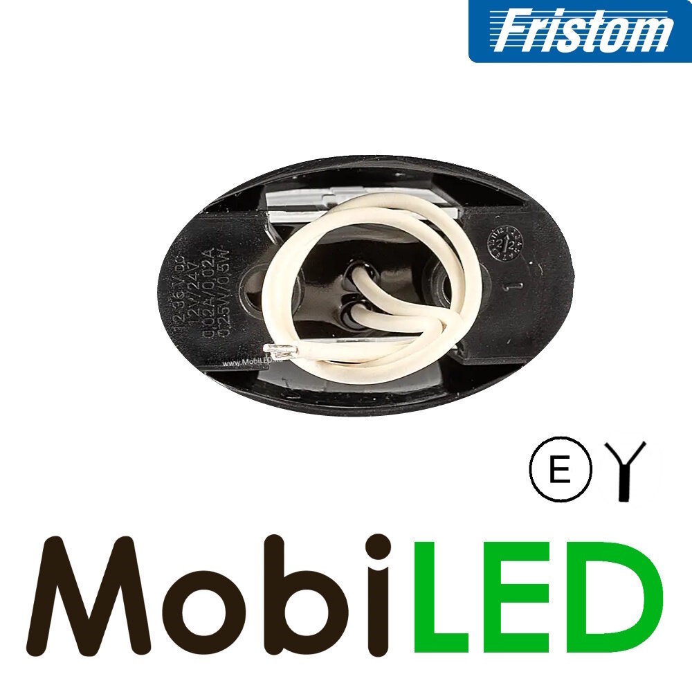 Fristom Marquage latéral blanc hémisphère lentille dark E-marque