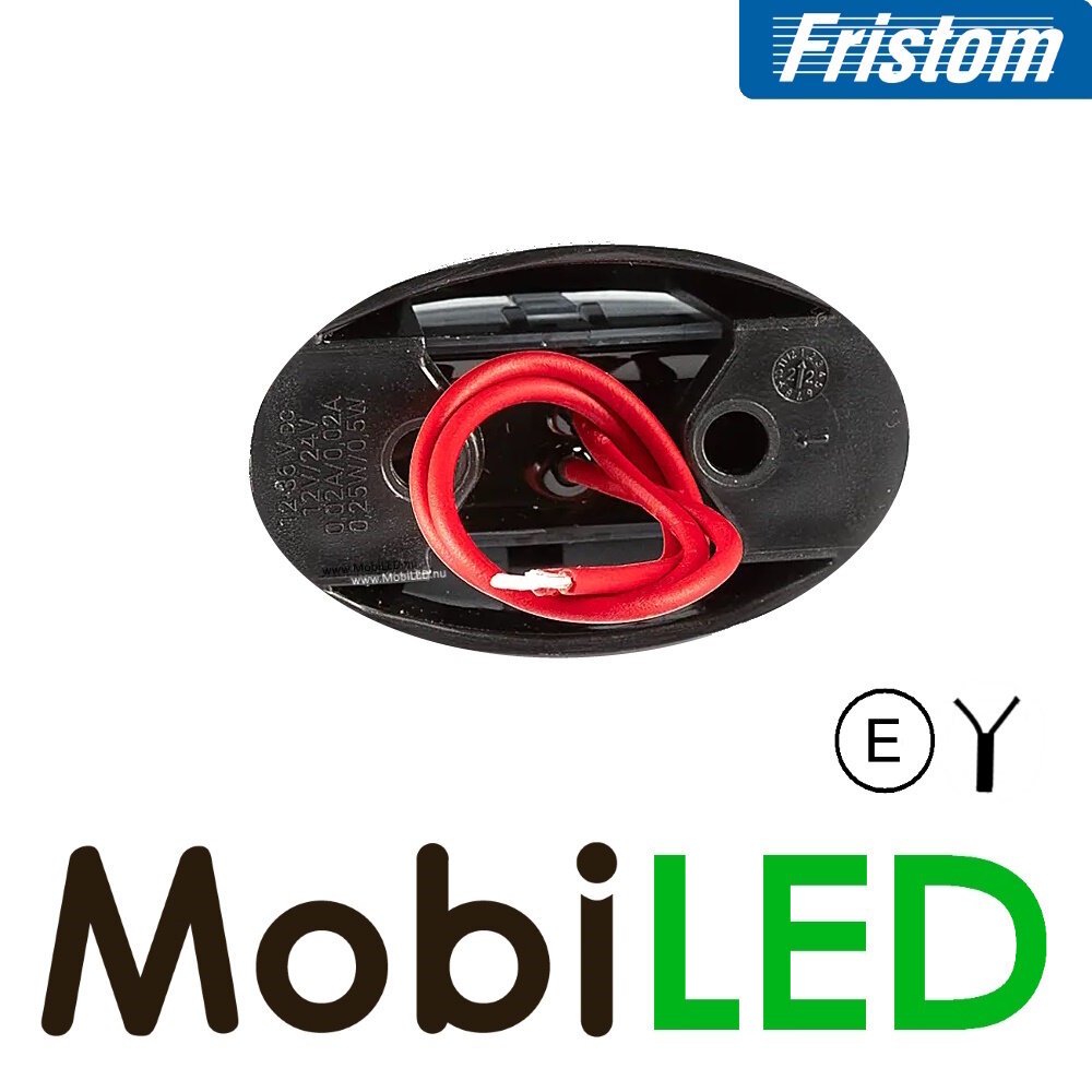 Fristom Marquage latéral hémisphère rouge lentille dark E-marque Fristom Marquage latéral hémisphère rouge lentille dark E-marque