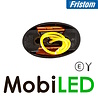 Fristom Zijmarkering halfrond amber dark look E-keur