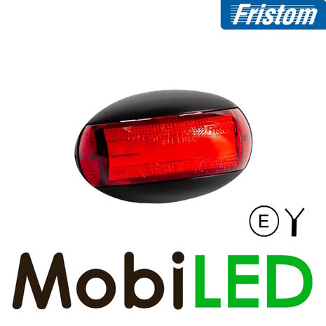Fristom Zijmarkering halfrond rood E-keur