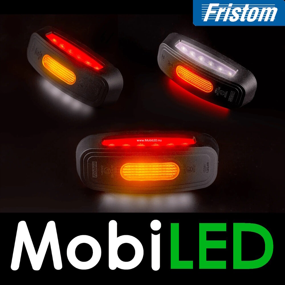 Fristom Marquage latéral / éclairage de contour ambre/blanc/rouge montage en surface 12-24 volts