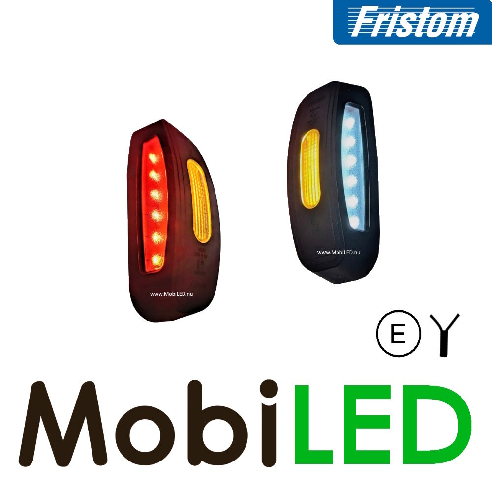 Fristom Zijmarkering / contourverlichting rood/wit/amber opbouw 12-24 volt