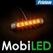 Fristom Fristom Flasher Amber compact Dark look 6 LEDs E-mark Fristom Fristom Flasher Amber compact Dark look 6 LEDs E-mark