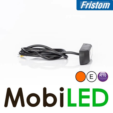 Fristom Fristom Flasher Amber compact Dark look 6 LEDs E-mark Fristom Fristom Flasher Amber compact Dark look 6 LEDs E-mark