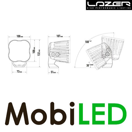 LAZER Racepod Hyper verstraler11 cm 41W
