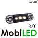 M-LED M-LED Marking slim line white dark look E-mark 12-24 volts