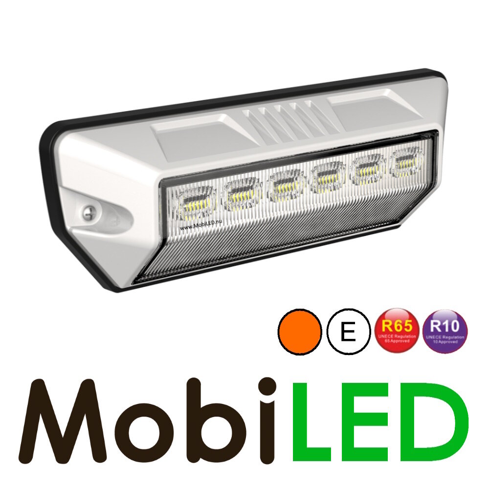 Opbouw combi lamp Scene Light Wit met flitser E-keur Opbouw combi lamp Scene Light Wit met flitser E-keur