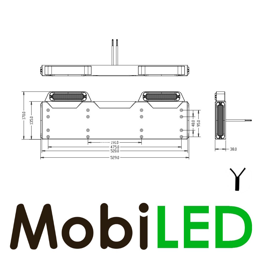 License plate with green flashers License plate with green flashers