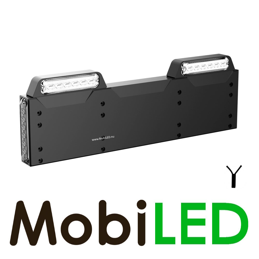 License plate with amber flashers