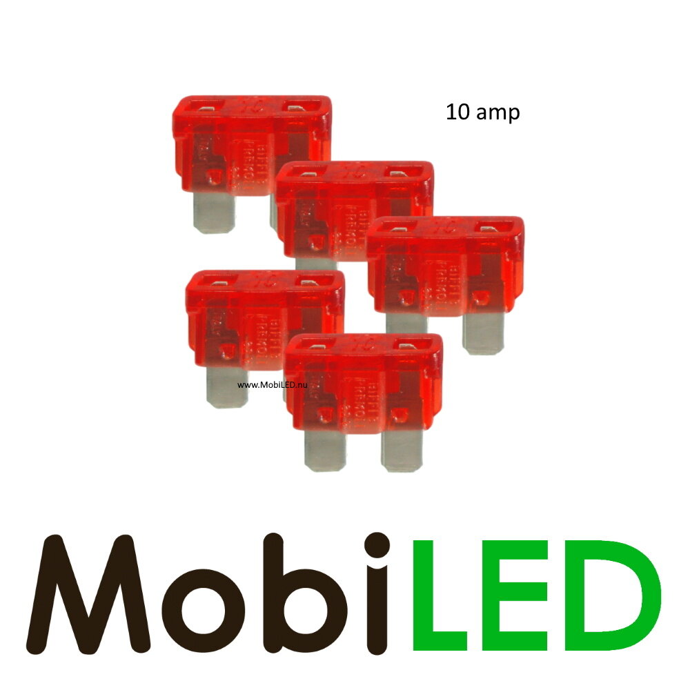 10 ampères  fusible à lame 5 pièces