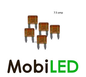 7.5 ampères fusible à lame mini 5 pièce
