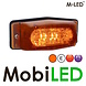 M-LED M-LEDFeu double ampoule avec flash Style classique lentille ambre M-LED M-LEDFeu double ampoule avec flash Style classique lentille ambre