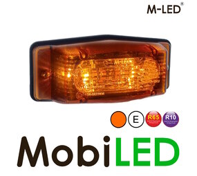 M-LED Dubbelbrander met flitser amber lens