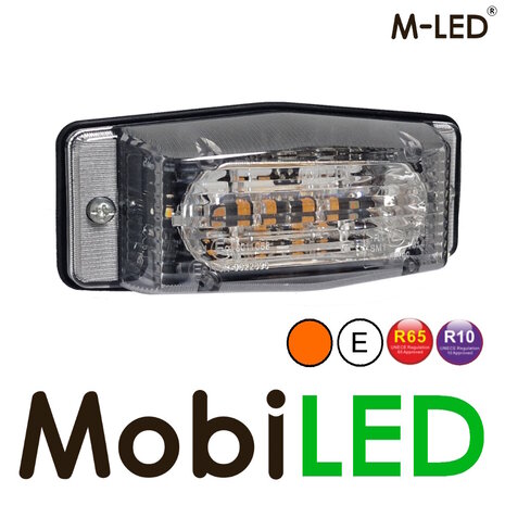 M-LED M-LED Double Burner with strobe classic style transparant lens