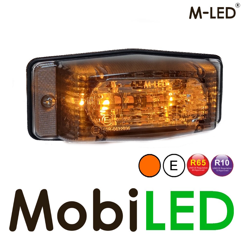 M-LED M-LED Double Burner with strobe classic style transparant lens