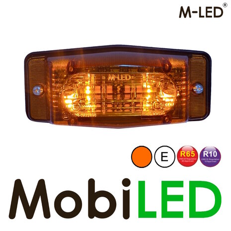 M-LED M-LED Double burner with flasher classic style amber lens M-LED M-LED Double burner with flasher classic style amber lens